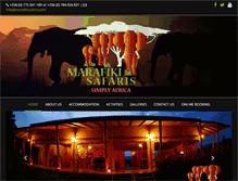 Tablet Screenshot of marafikisafaris.com